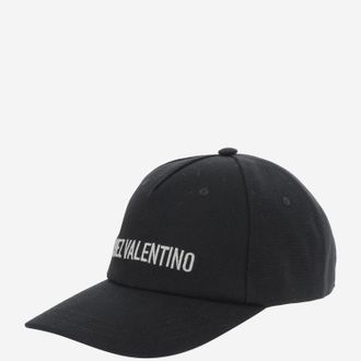 Valentino Garavani Mens Cotton Baseball Hat With Embroidery Black
