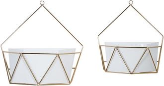 CosmoLiving by Cosmopolitan Cosmoliving By Cosmopolitan Set Of 2 Wall Planters