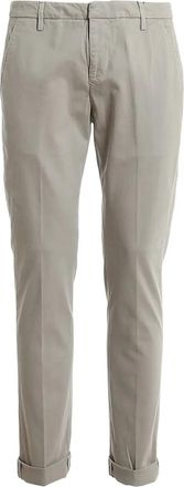 Dondup turn-cuff logo-detail pants - Neutrals