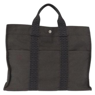 Herm&egrave;s Pre-owned Tote Bags, female, Gray, Size: ONE SIZE Pre-owned Fourre-tout Herline