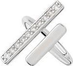 Lucy Quartermaine Double Key Ring in Sterling Silver at Nordstrom, Size 5.5