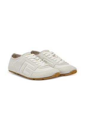 Balmain Racer 45 trainers in lambskin and suede in White at Nordstrom, Size 42 Eu
