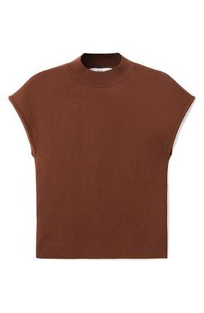 Mango Mock Neck Sweater in Brown at Nordstrom Rack, Size Small