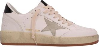 Golden Goose Sneakers, male, Beige, Size: 11 US Shiny Leather Star Sneakers
