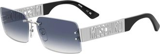 Moschino Blauw Shaded Zonnebril - Dames - Zonnebrillen - Blauw - 61 MM - Accessoires