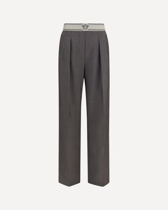 Versace Wool and mohair Pants Female 40