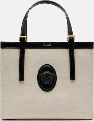 Versace Rivi&egrave;re Small canvas tote bag