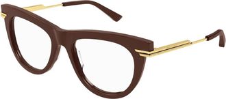 Bottega Veneta Pantos Bril - unisex - Brillen - Bruin - 51 MM - Accessoires
