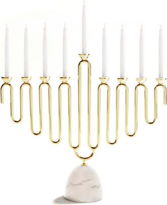 ANNA new york Coluna Menorah in White And Gold at Nordstrom