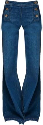 Twinset Dames, Jeans, Blauw, Maat: W27 Katoen