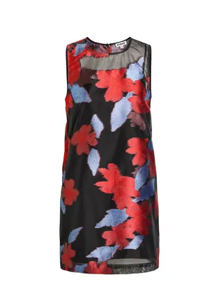 Staud Brea Devor&eacute; Organza Mini Dress - Multicoloured - XS (UK6 / XS)