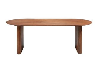 VENTE-UNIQUE.COM Mesa de comedor madera color natural oscuro