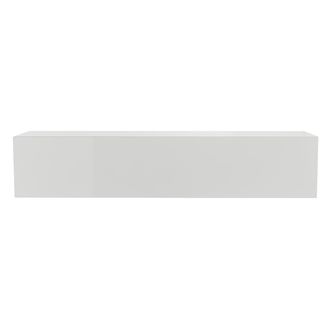 Miliboo Elemento De Pared Tv Horizontal Lacado Blanco Brillante Eternel