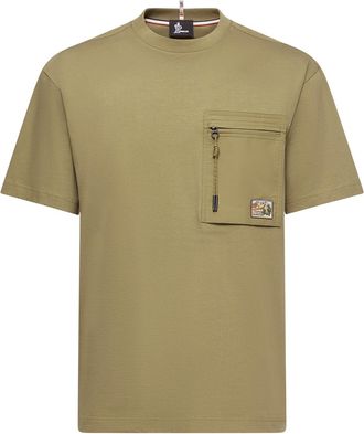 Moncler Moncler Utility Pocket Cotton T-shirt, Men, Green, Size: Xl