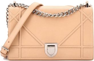 Dior Diorama Flap Bag Lambskin Small crossbody bag - Beige