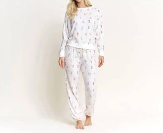 Honeydew Intimates Ski Pajama Set In Ivory Ski Girls