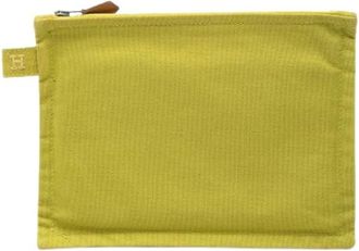Herm&egrave;s Pre-owned Canvas Pouch - Dames - Vintage Accessoires - Groen - ONE Size - Vintage