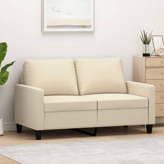 vidaXL Sof&aacute; De 2 Plazas De Tela Color Crema 120 Cm Vidaxl