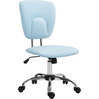 Vinsetto Vinsetto - Silla De Oficina Silla De Escritorio Giratoria Con Altura Ajustable Y Funci&oacute;n De Inclinaci&oacute;n Carga 120 Kg 50x54x87,5-96,5 Cm Azul