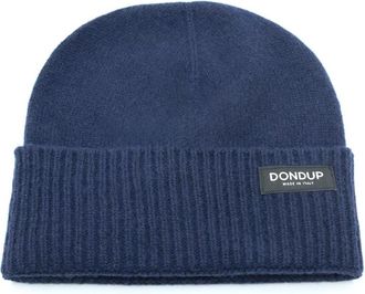 Dondup Shaved Cashmere Hat - unisex - Hoeden - Blauw - ONE Size - Kasjmier - Accessoires
