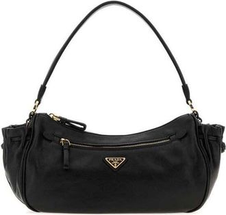 Prada Black Leather Small Shoulder Bag Nero Borse A Mano