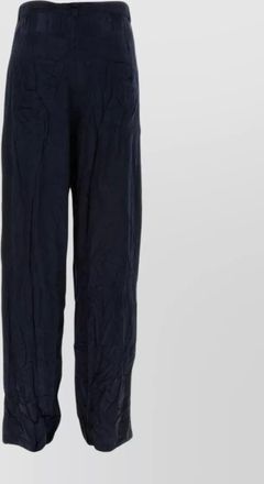 Balenciaga satin flared hem wide-leg pant