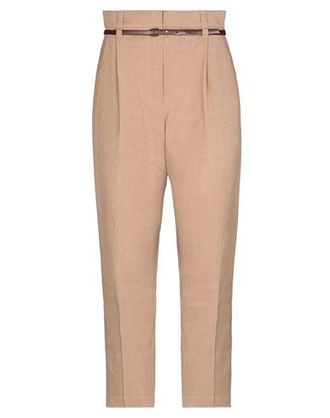 パンツ BRUNELLO CUCINELLI LINEN TROUSERS WITH SHINY DETAILS Brunello Cucinelli Leisure-Fit Pleated Linen Suit Pants