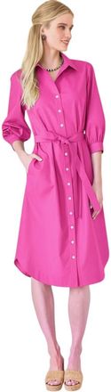 Finley Clementine Midi Dress In Fuchsia