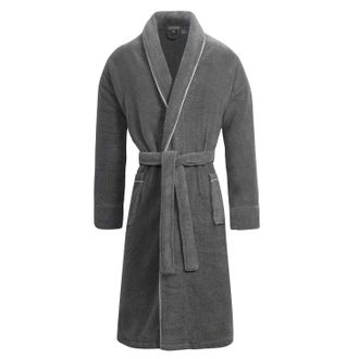 Bown of London Grey Towelling Dressing Gown Europa | Size: 2XL