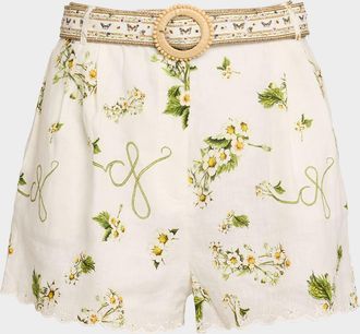 Camilla Botanical Utopia Tuck Front Shorts