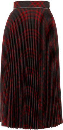 Burberry Embroidered Jersey Skirt