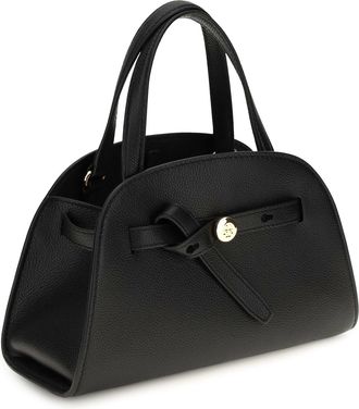Tory Burch Womens Romy Small Bauletto Black Shoulder Bags