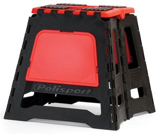 OEM Silla De Soporte Para Motocicleta Polisport, Carga M&aacute;xima 250 Kg, Color Rojo