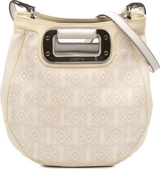 Loewe Pre-owned Womens Hobo Bag - Ivory Leather - One Size