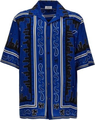 Off-white Blue Bandana Print Shirt