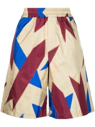 Pierre-Louis Mascia Shorts con stampa astratta - Multicolore