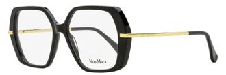 Max Mara Womens Geometric Eyeglasses MM5175 001 Black/Gold 52mm