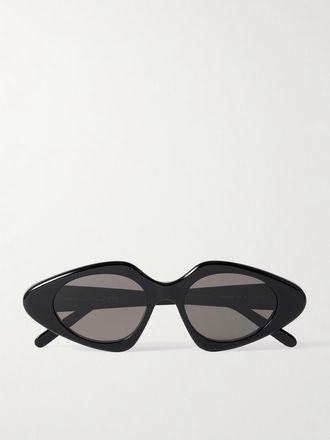 Loewe Occhiali Da Sole In Acetato Con Montatura Cat-eye Slim - Nero