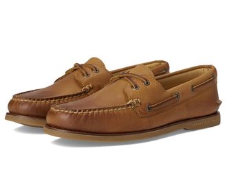 Sperry Top-Sider Gold Cup A/O 2-Eye Mens Slip on Shoes Tan : 8 M (D), Leather