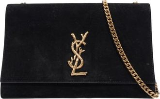 Saint Laurent Black Suede Kate Bag