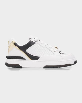 Versace Men & apos;s Biggie Basket Leather Low-Top Sneakers