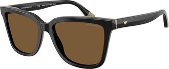 Emporio Armani EA4261F Asian Fit 631373 Womens Sunglasses Black Size 55