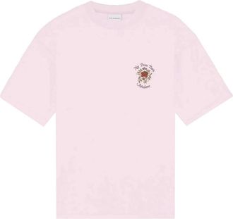 Dr&ocirc;le de Monsieur Tops, Heren, Roze, S, Katoen, Le T-Shirt Slogan Cursive