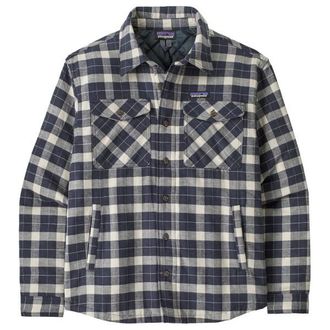 Patagonia Lightweight Insulated Fjord Flannel Shirt Freizeitjacke f&uuml;r Herren | grau