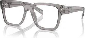 Prada 54mm Square optical glasses in Grey at Nordstrom