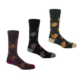 Peper Harow Autumn Leaf Mens Bundle - Black, Grey & Purple