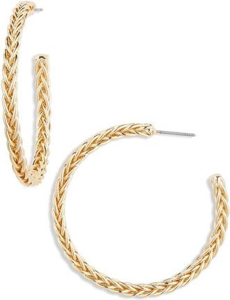 Panacea Criscross Hoop Earrings in Gold at Nordstrom