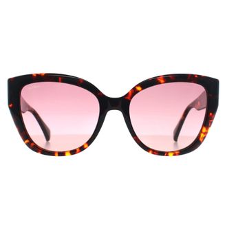 Max Mara Cat Eye Womens Rood Havana Bordeaux Kleurverloop MM0040 Logo 11