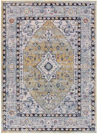 Atticgo Alfombra vintage azul/beige/caldera 120x170 cm