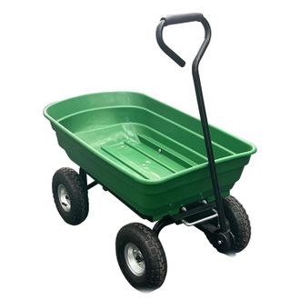 OEM Carro De Jard&iacute;n, Dise&ntilde;o Robusto, Descarga R&aacute;pida, Verde